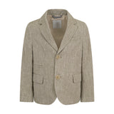 LINEN‑COTTON SINGLE‑BREASTED JACKET BOY