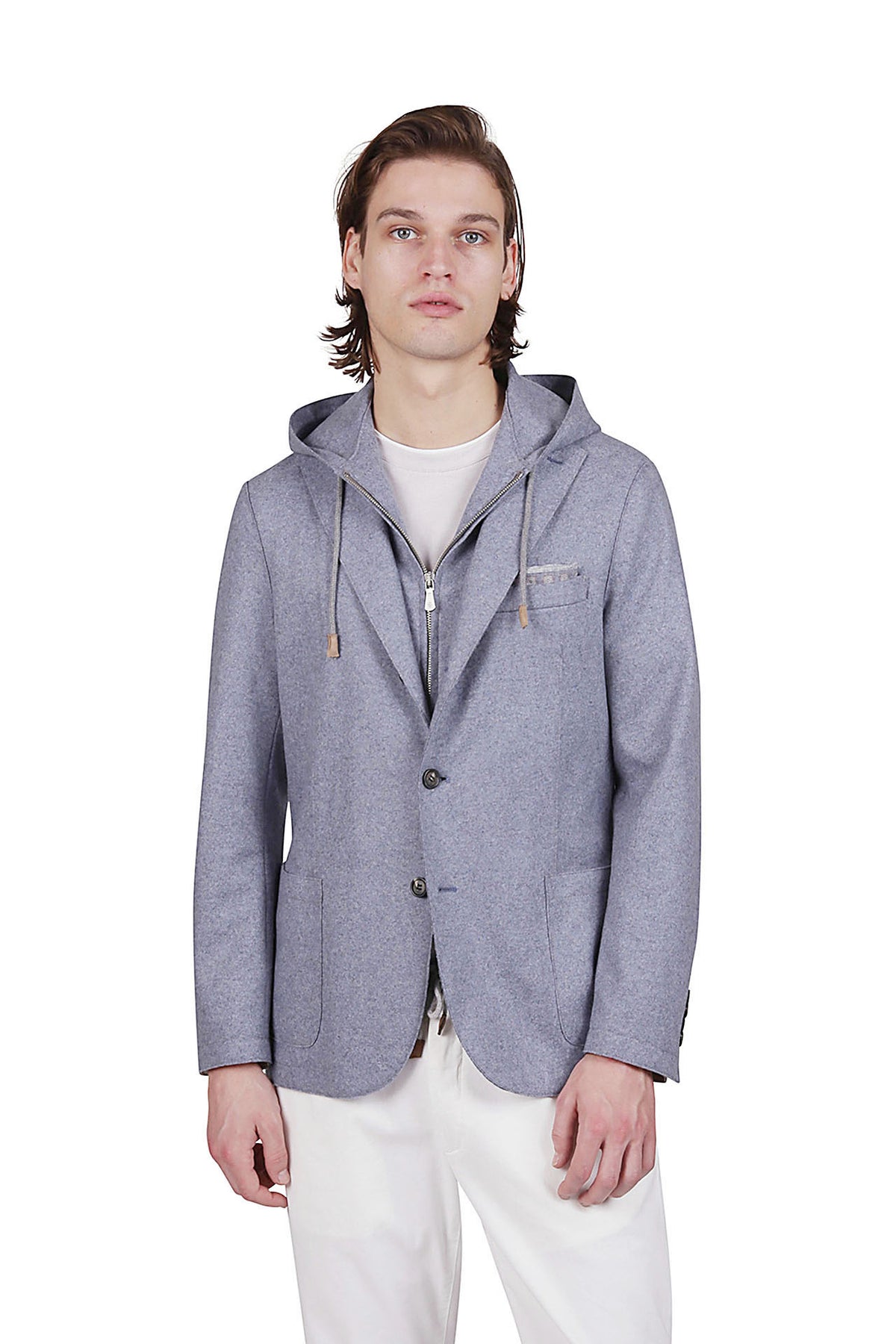 Jacket with wool bib – Eleventy Milano