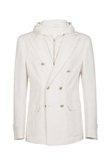 COTTON CASHMERE BIB JACKET