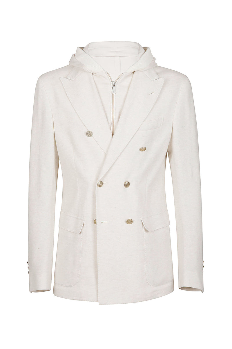 COTTON CASHMERE BIB JACKET