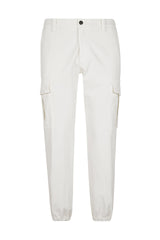 Stretch cotton trousers