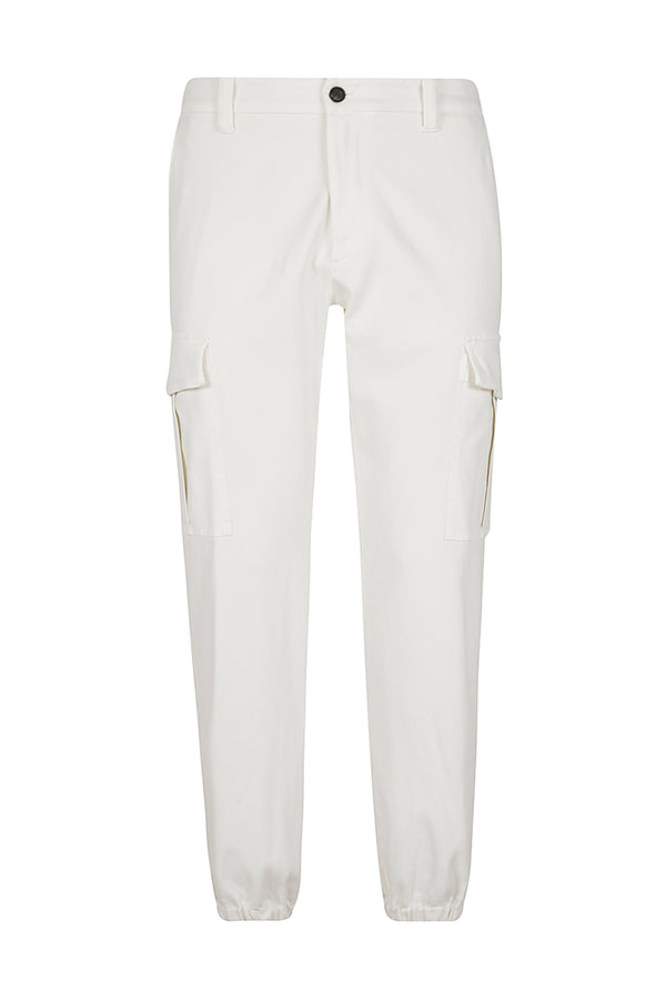 Stretch cotton trousers