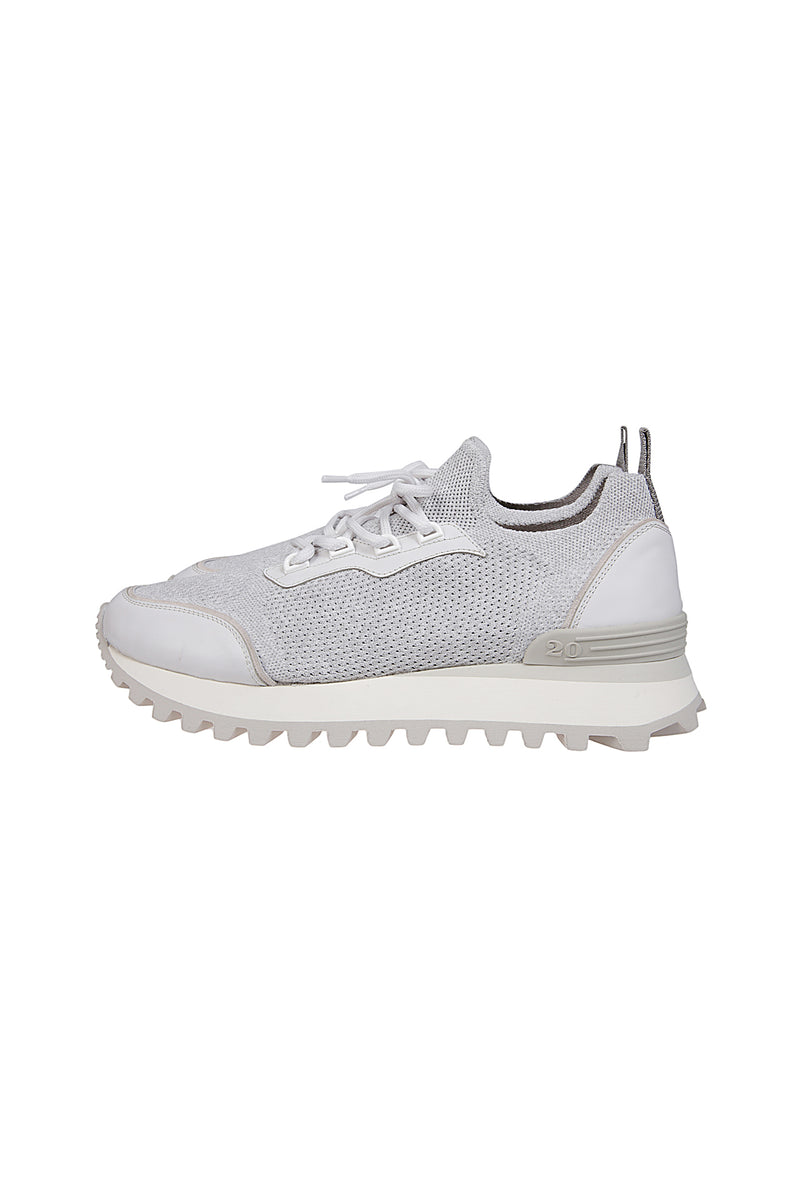 KNIT AND SUEDE SHOES