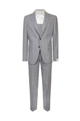 ABITO MONOPETTO SETA LANA CASHMERE