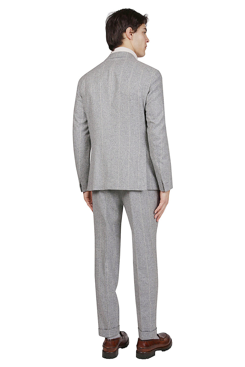 ABITO MONOPETTO SETA LANA CASHMERE