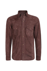 CAMICIA TEXAS IN PELLE SUEDE