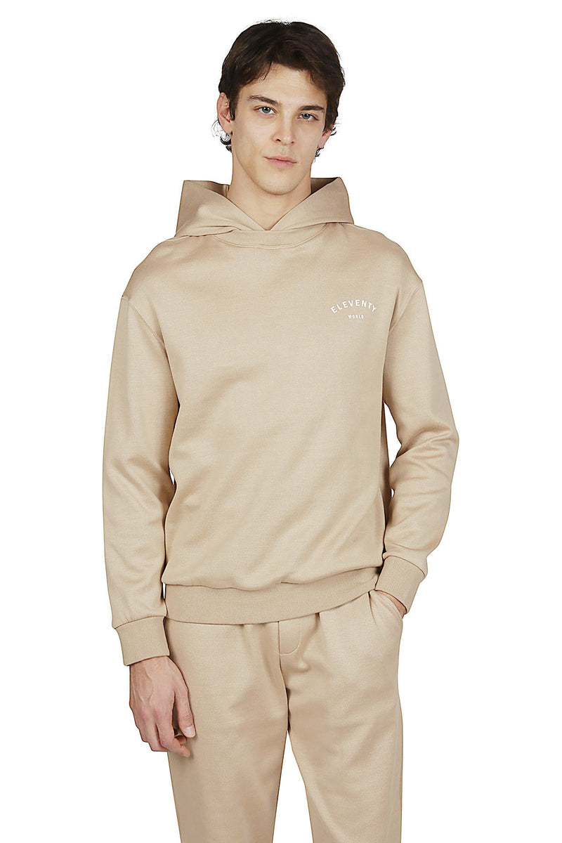 FELPA CON CAPPUCCIO GIZA COTTON