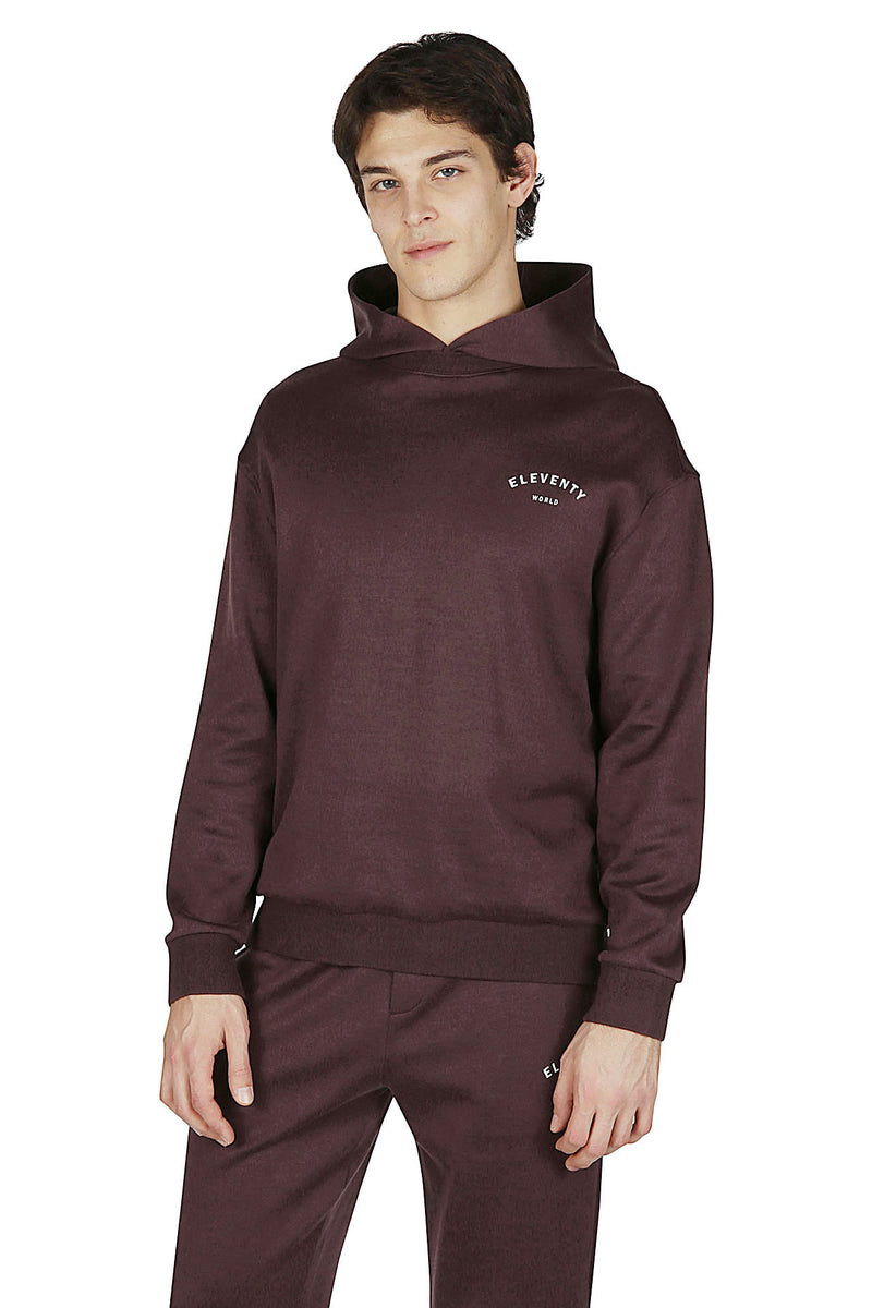 FELPA CON CAPPUCCIO GIZA COTTON