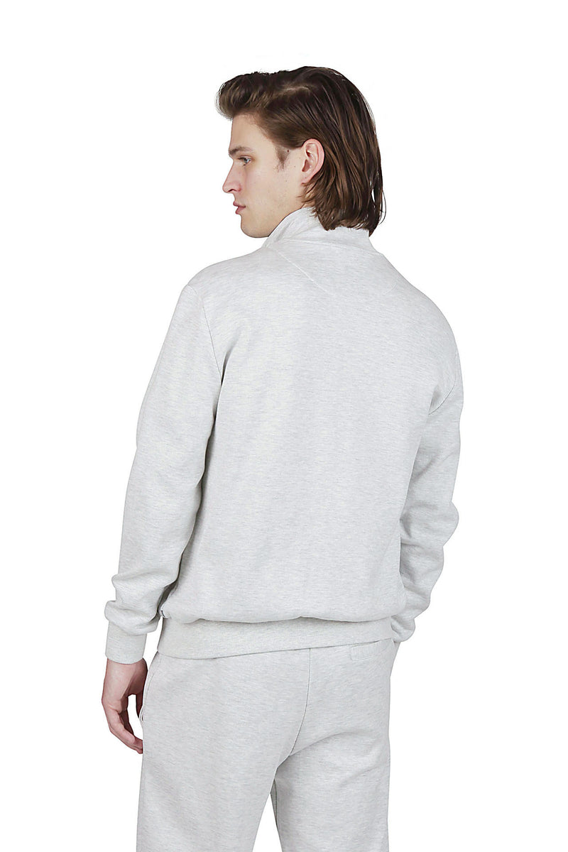 FELPA FULL ZIP COTONE E JERSEY
