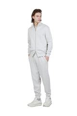 FELPA FULL ZIP COTONE E JERSEY