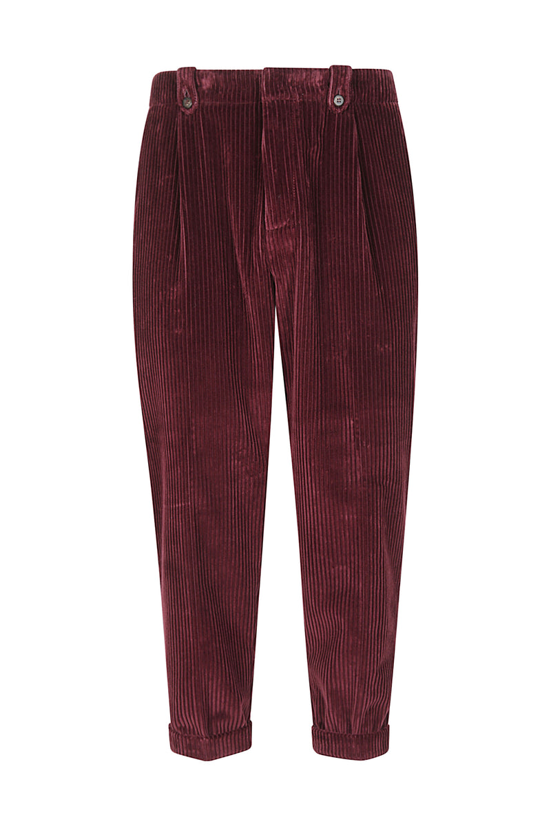 PANTALONE VELLUTO A COSTE DI COTONE
