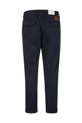 PANTALONE COTONE STRETCH E PELLE