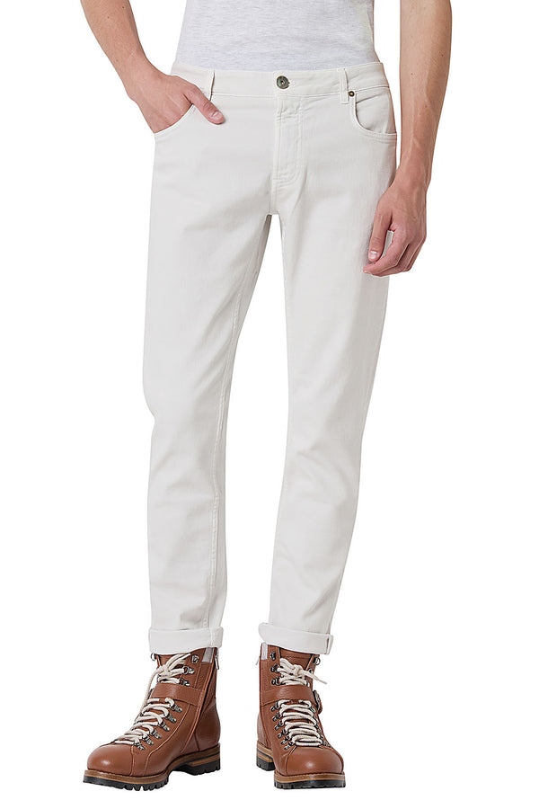 STRATCH COTONE DENIM and leather