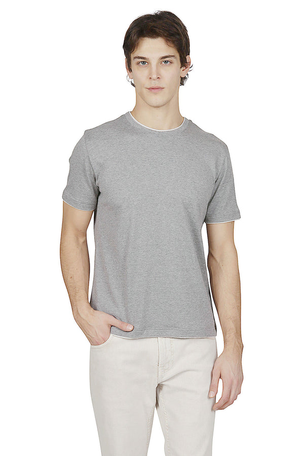 T-SHIRT GIROCOLLO COTONE JERSEY