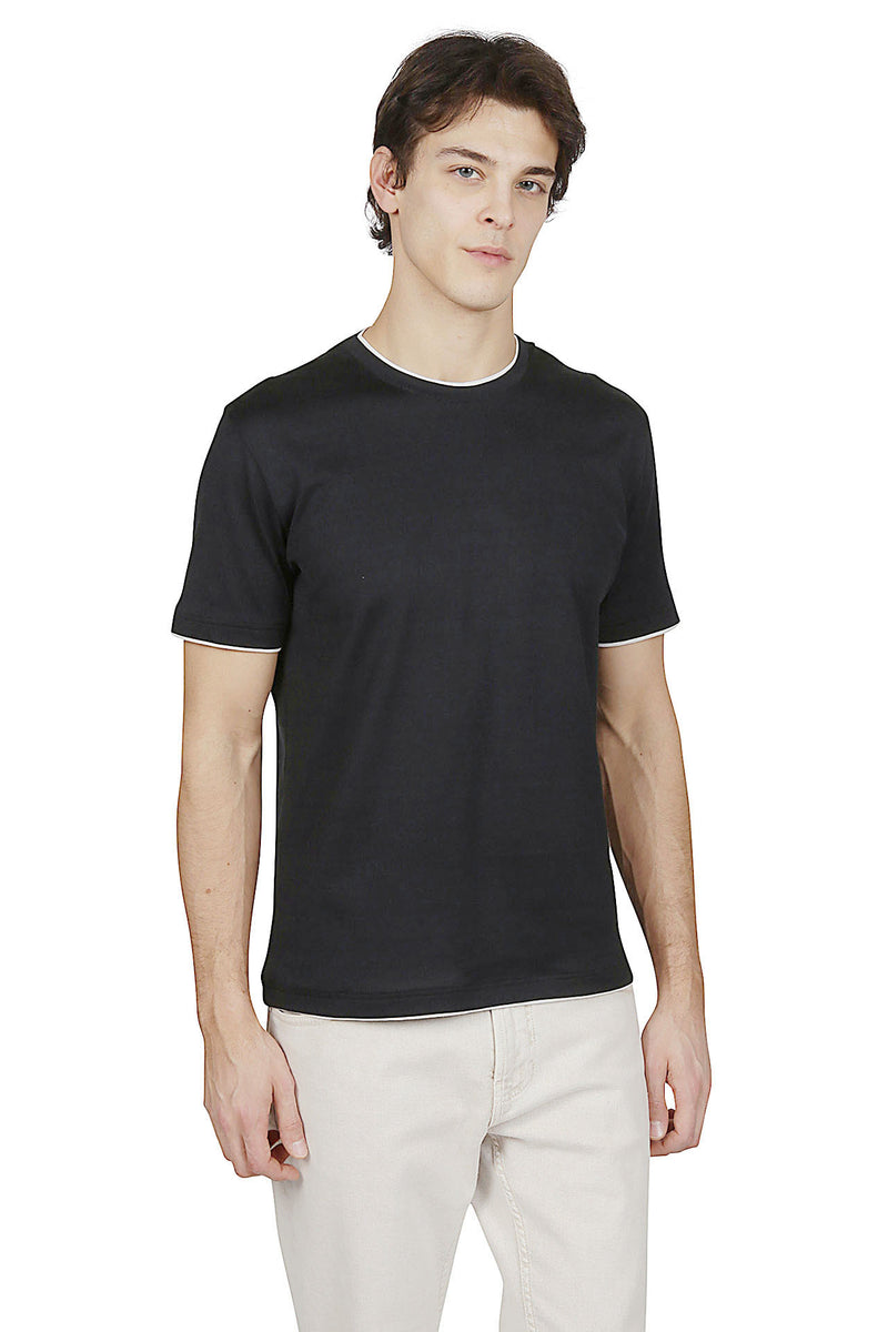 T-SHIRT GIROCOLLO COTONE JERSEY