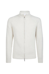 MAGLIA FULL ZIP CASHMERE SETA