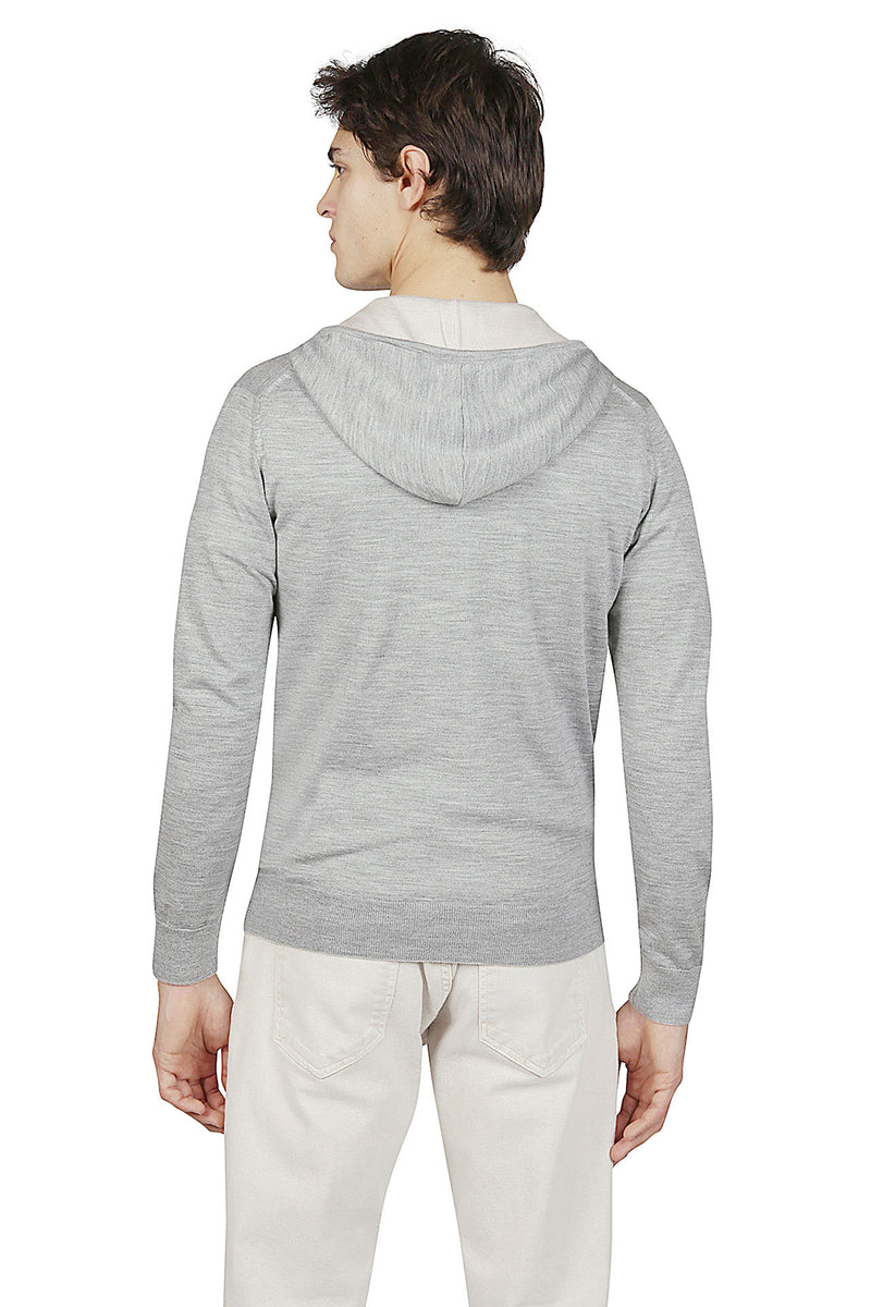 MAGLIA FULL ZIP LANA 14 MICRON