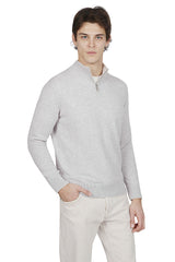 HALF ZIP CASHMERE SWEATER