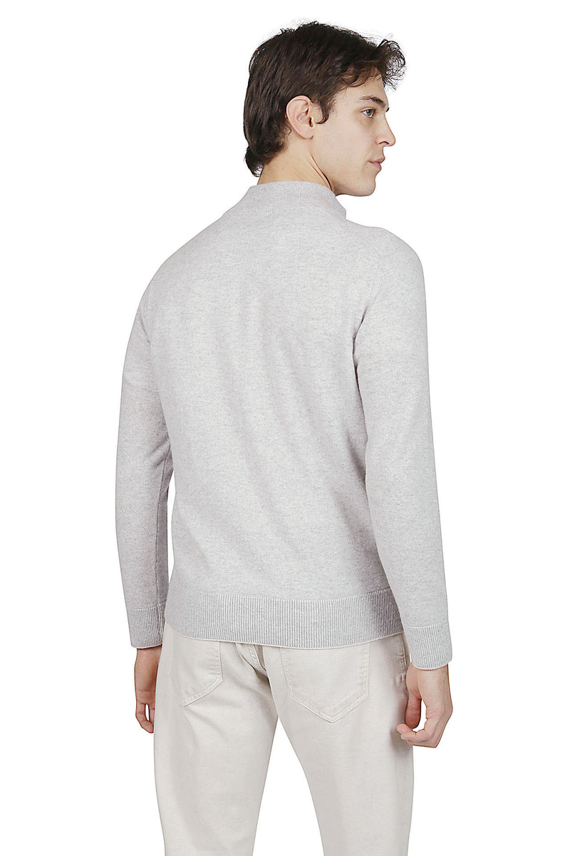 HALF ZIP CASHMERE SWEATER
