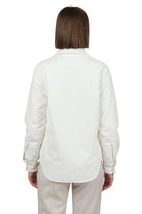 CAMICIA VELLUTO COTONE RIGATO