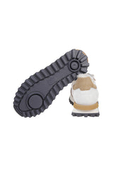 SNEAKERS SUEDE VITELLO, NYLON E MONTONE AGNELLO