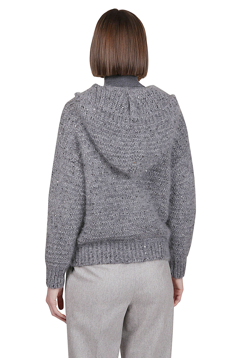 Full Zip Cotton shirt Kid Mohair Silk Lurex