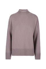 MAGLIA COLLO ALTO CASHMERE CON TIPPING