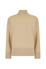 MAGLIA COLLO ALTO CASHMERE CON TIPPING