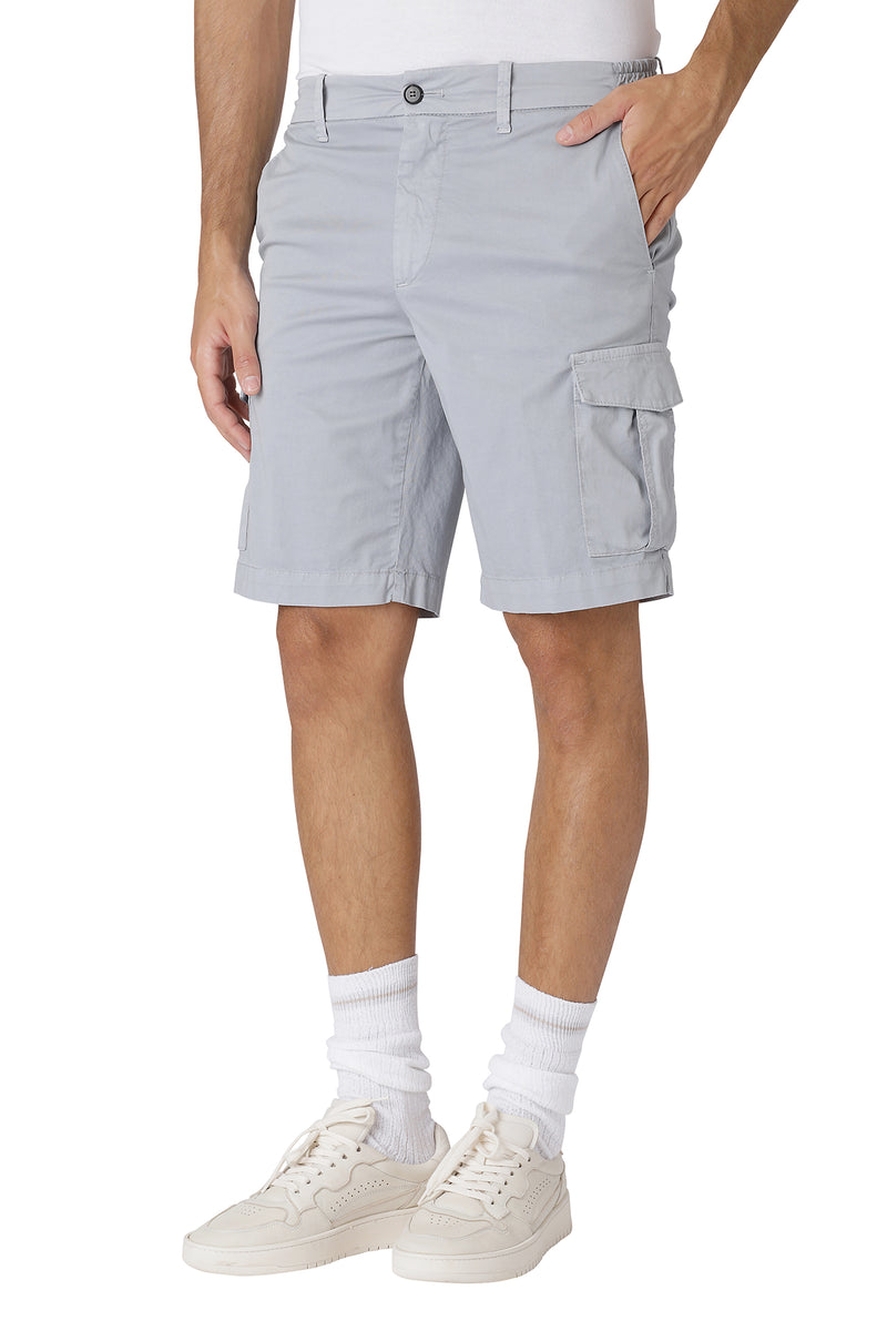 ELASTIC CARGO BERMUDA SHORTS