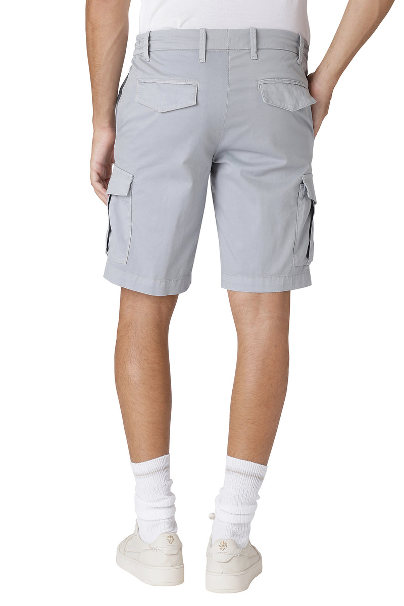 ELASTIC CARGO BERMUDA SHORTS