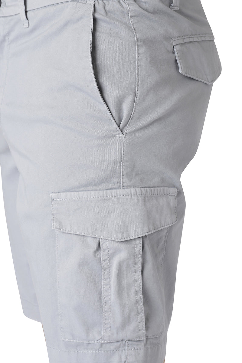 ELASTIC CARGO BERMUDA SHORTS
