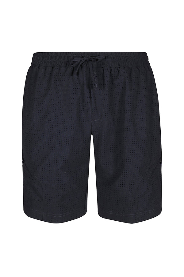 PERFORATED BERMUDA SHORTS