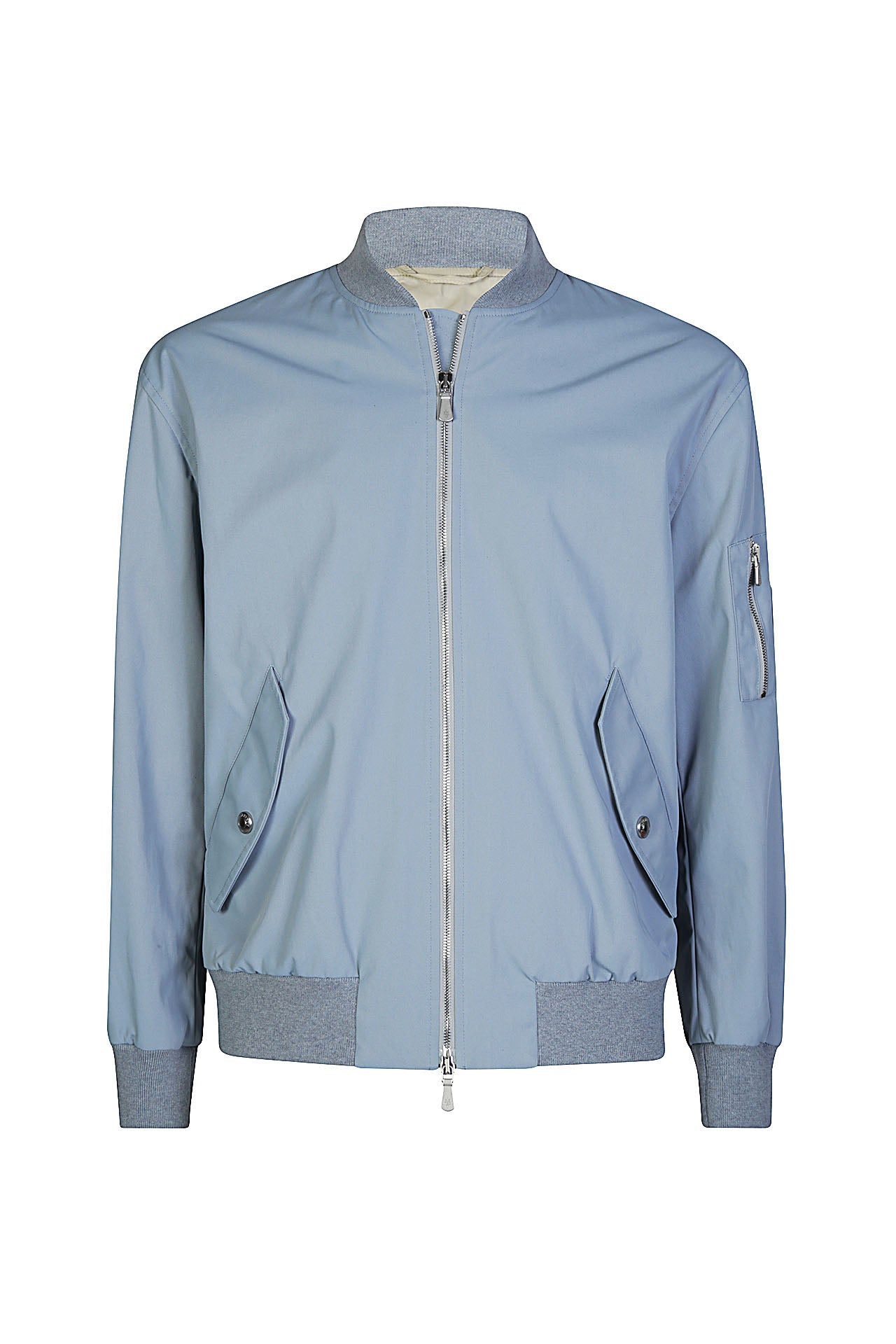 送料関税込 【LCE】 Gray-Blue Bomber Jacket with Patches Men's Bomber jacket in used-effect coated denim | Blue | Diesel