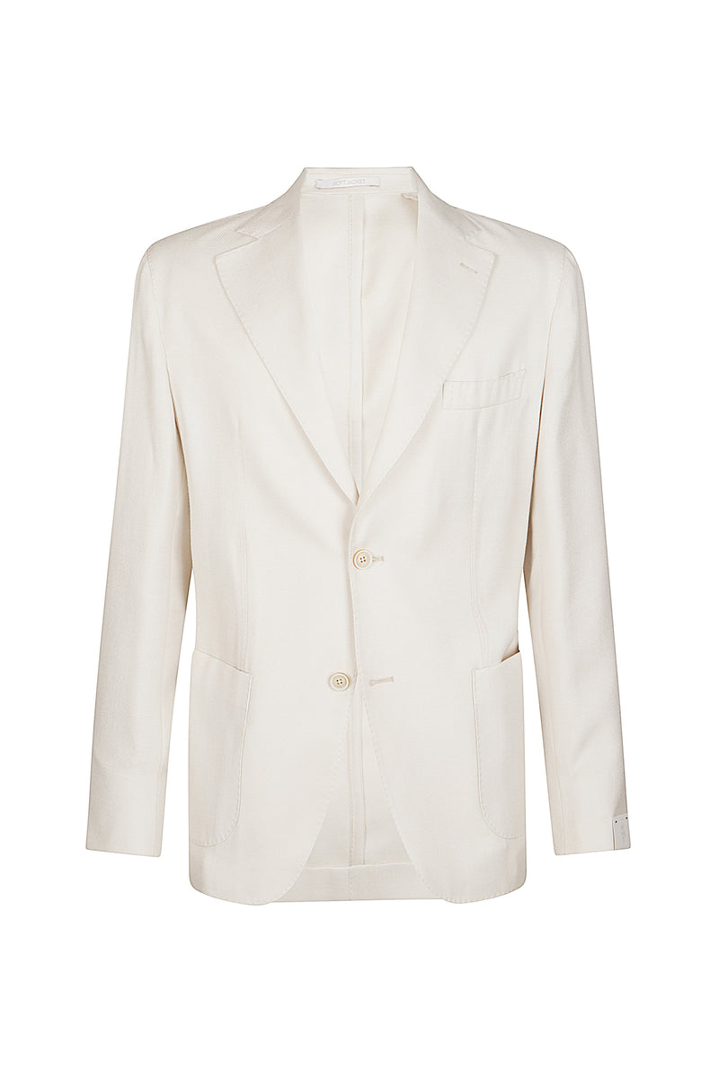 GIACCA MONOPETTO CASHMERE SETA LINO
