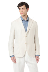GIACCA MONOPETTO CASHMERE SETA LINO