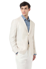 GIACCA MONOPETTO CASHMERE SETA LINO