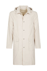 DETACHABLE HOODED TRENCH COAT