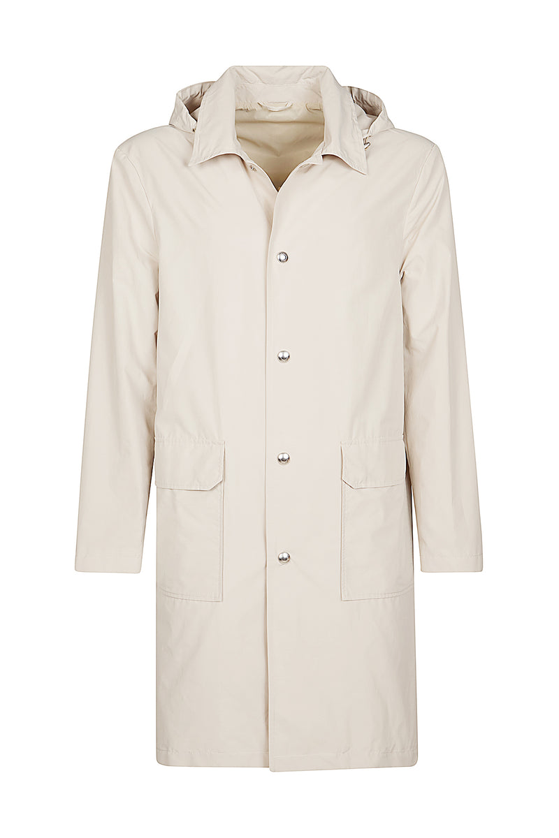 DETACHABLE HOODED TRENCH COAT