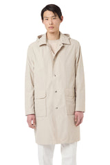 DETACHABLE HOODED TRENCH COAT