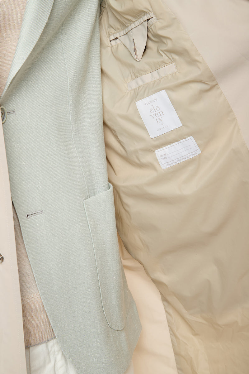 DETACHABLE HOODED TRENCH COAT
