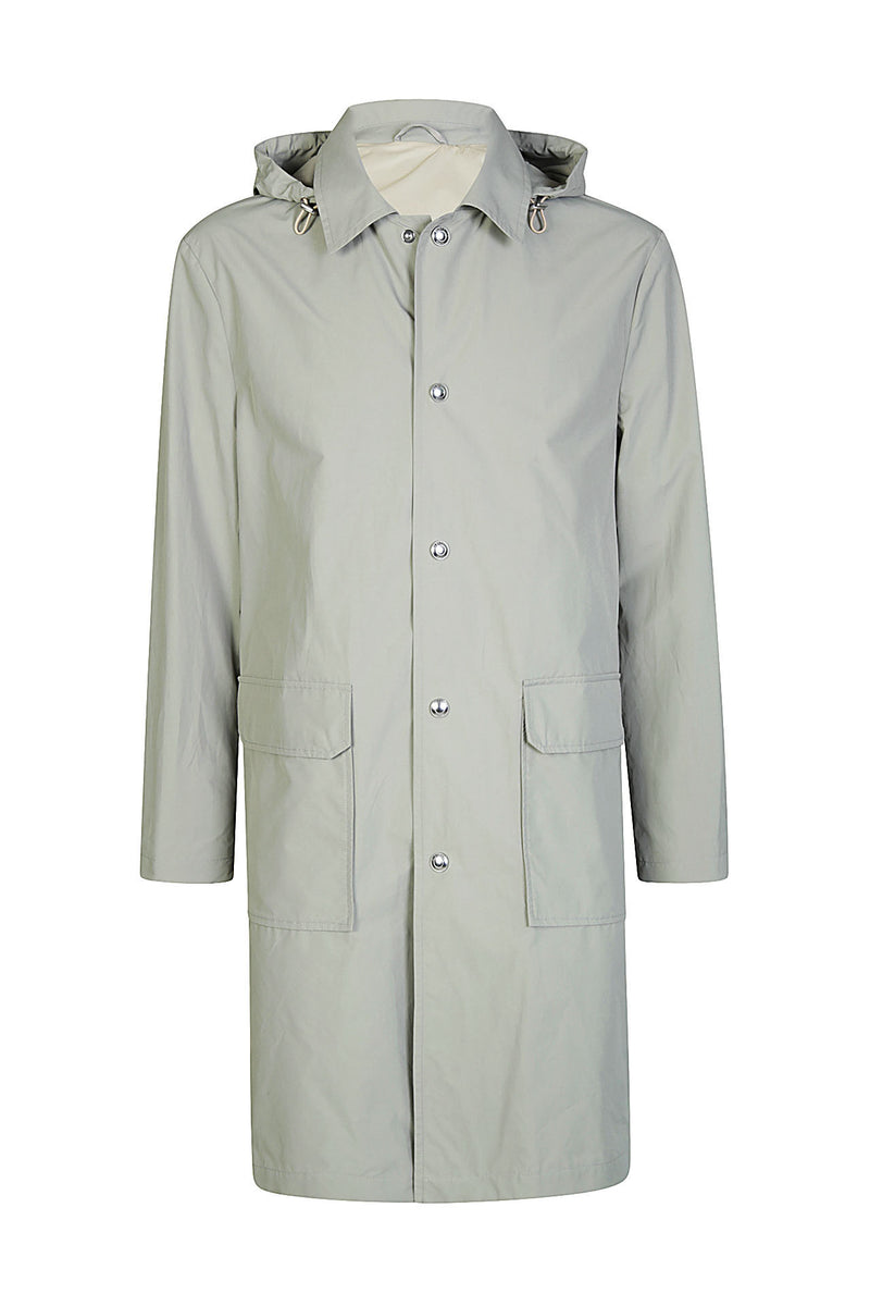 DETACHABLE HOODED TRENCH COAT