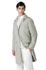 DETACHABLE HOODED TRENCH COAT