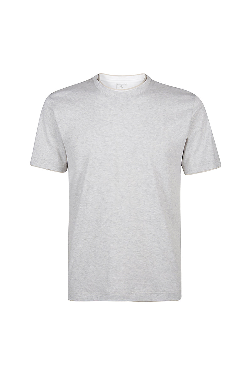 T-SHIRT GIROCOLLO COTONE JERSEY