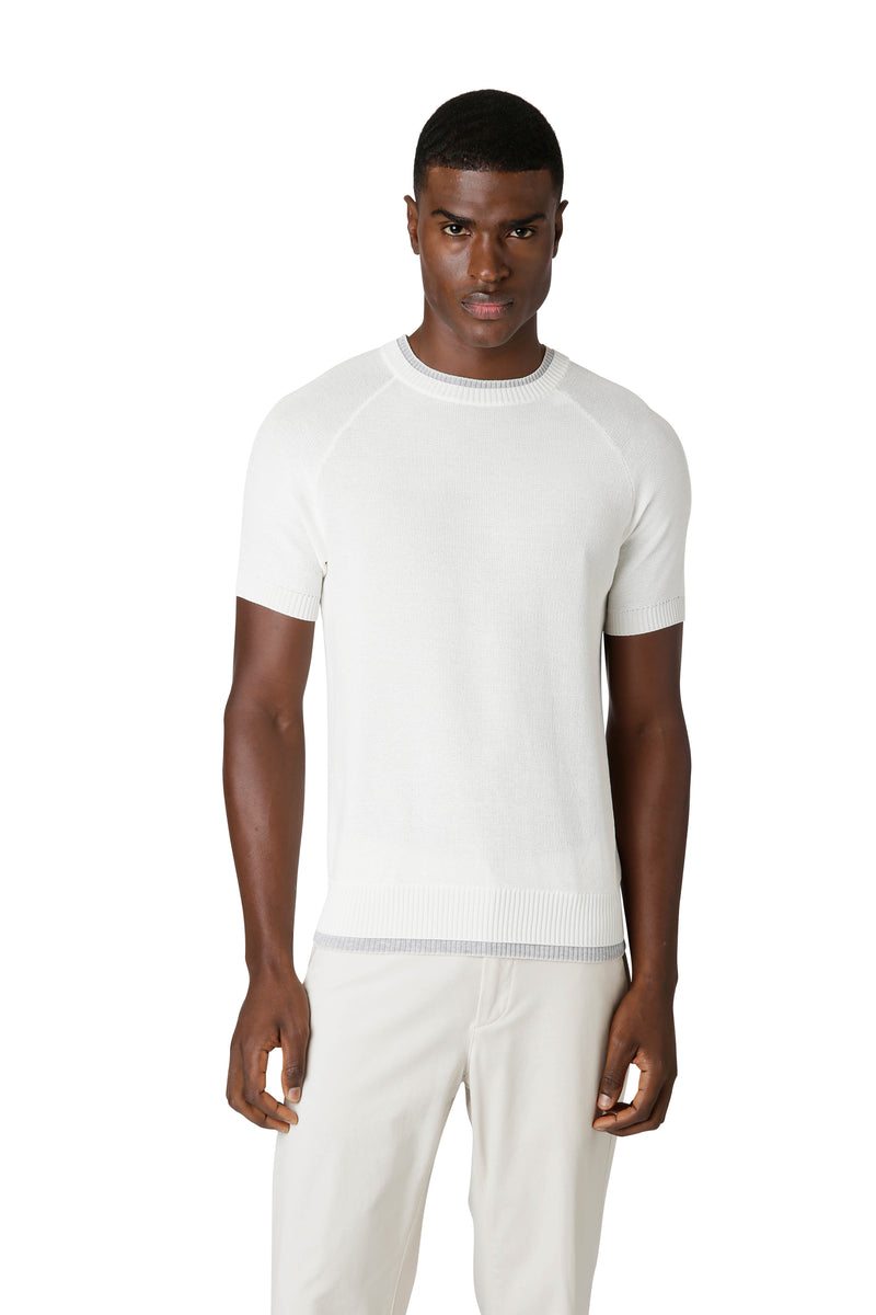 MAGLIA GIROCOLLO COTONE