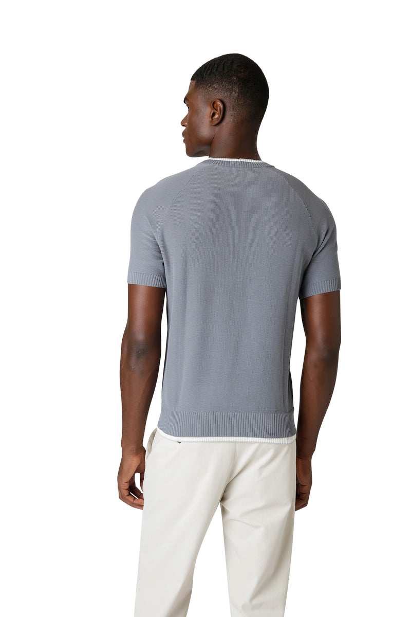 MAGLIA GIROCOLLO COTONE