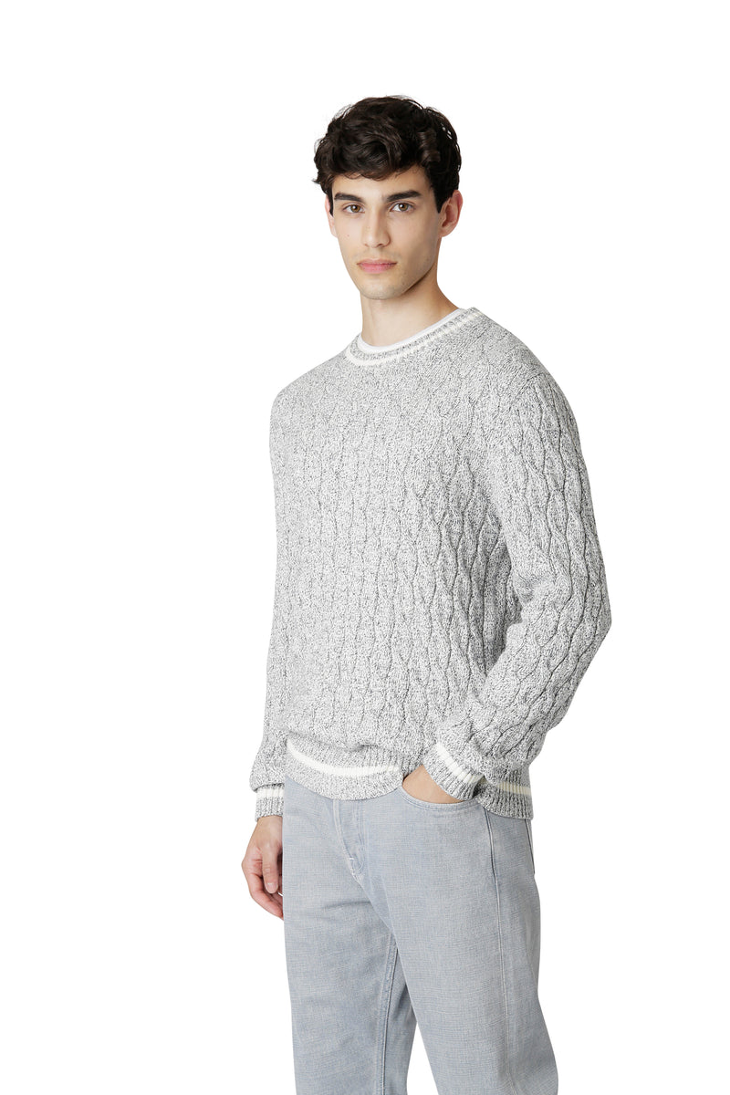 MAGLIA GIROCOLLO COTONE
