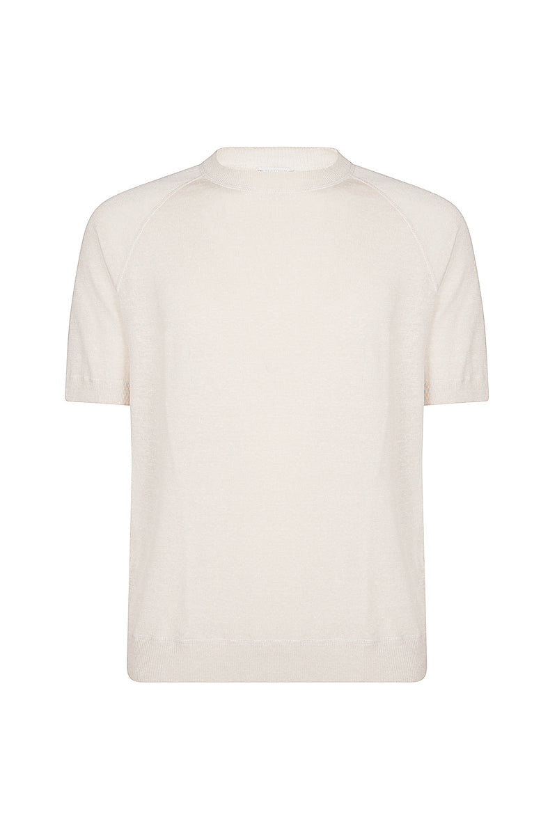 MAGLIA GIROCOLLO LINO