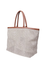 BORSA RAFIA E PELLE