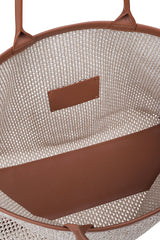 BORSA RAFIA E PELLE