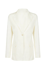 SINGLE-BREASTED STRETCH COTTON JACKET